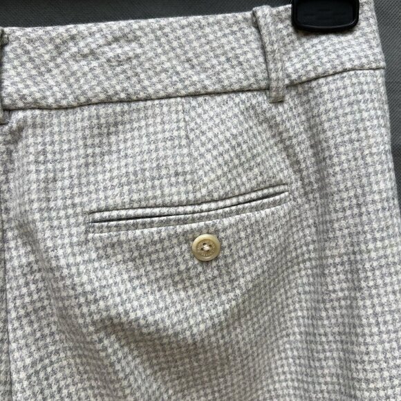 Lauren Ralph Lauren Size 4 Wool Blend Gray Houndstooth Dress Pants - Picture 3 of 6